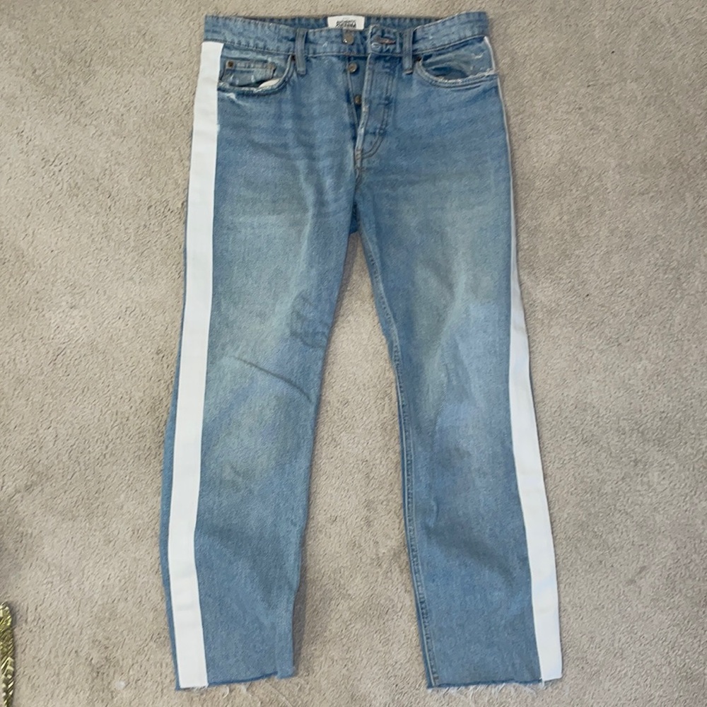 Zara striped jeans